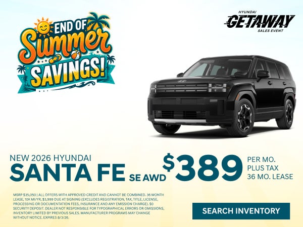 NEW 2026 HYUNDAI SANTA FE SE AWD
